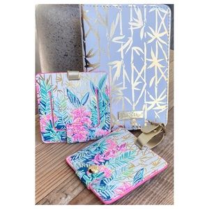 Lilly Pulitzer • Travel Set • Luggage Tags (2) & Passport Holder
